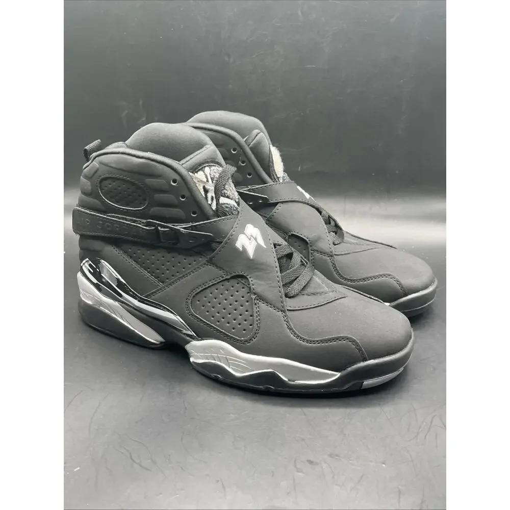 Jordan 8 Retro Chrome Black Silver 305381-003 2015 NWOB SZ US 8.5